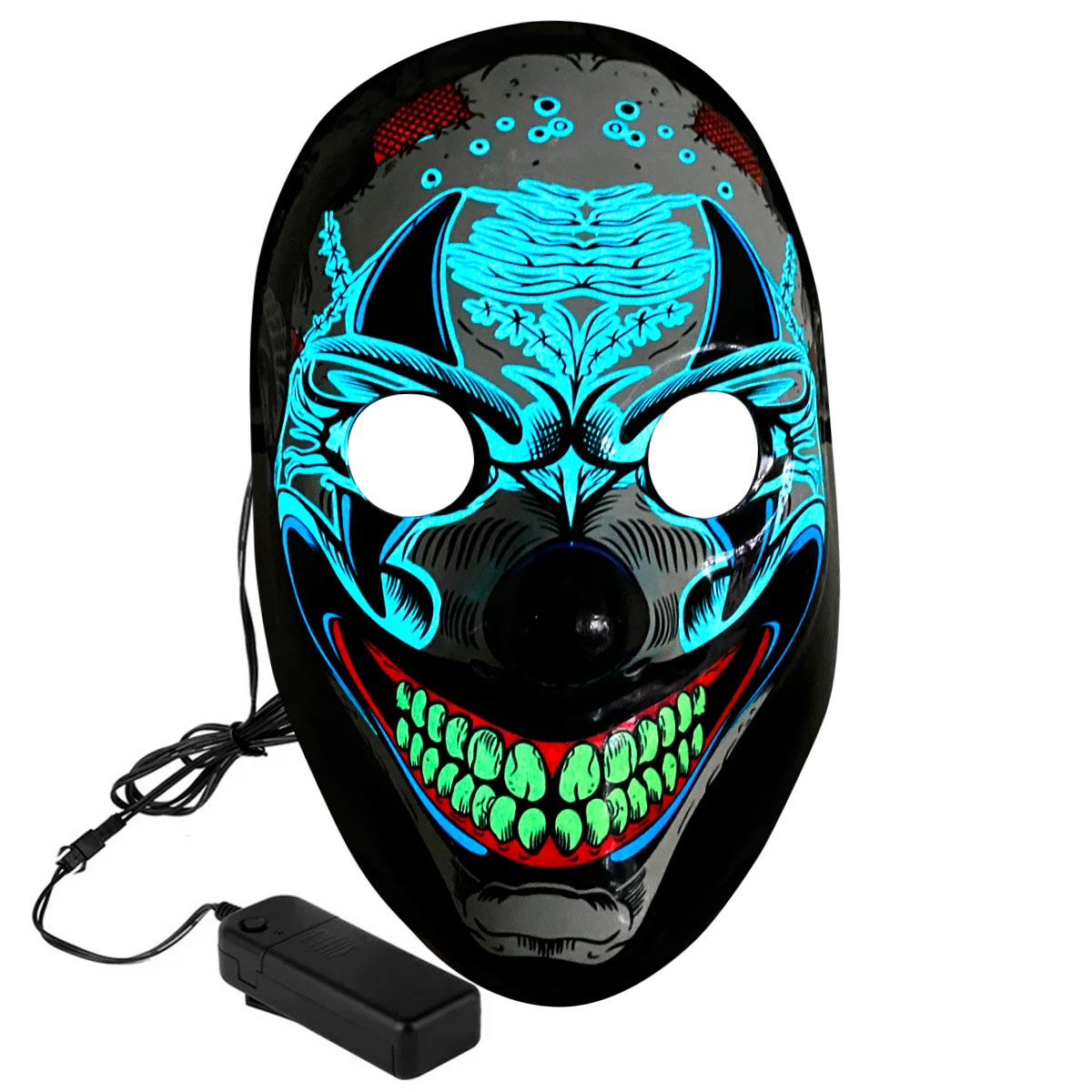 Máscara Luminosa De Demonio Halloween
