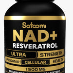 Tratamiento Antienvejecimiento X 3 meses NAD + Resveratrol 200 Capsulas -  La Fórmula Definitiva para una Vida Larga y Saludable