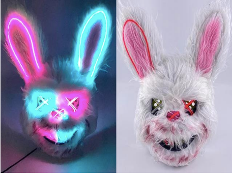 Máscara Conejo Doble Luz Led