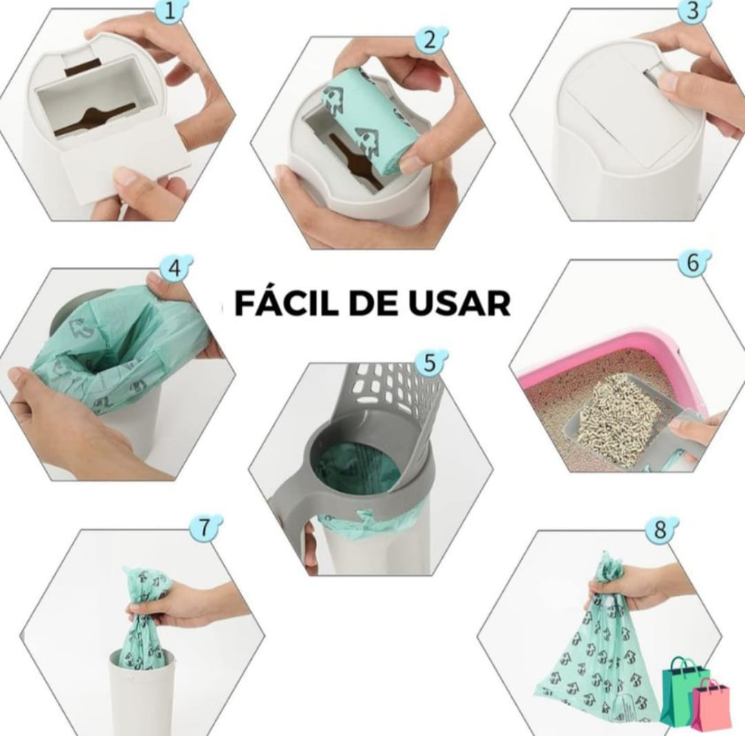 Recogedor De Arena Para Gatos -  Limpieza Fácil y Eficiente