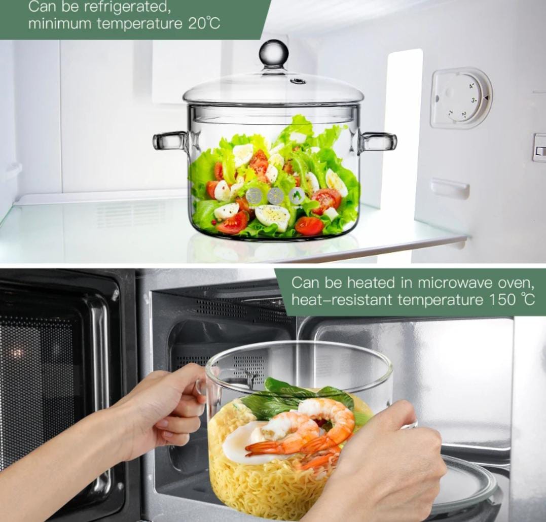 Olla Transparente de VIDRIO - IDEAL PARA TU COCINA