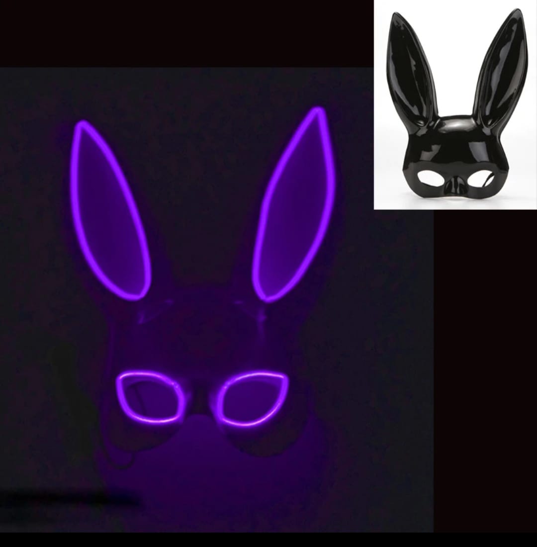 Máscara Conejita Playboy Con Luz