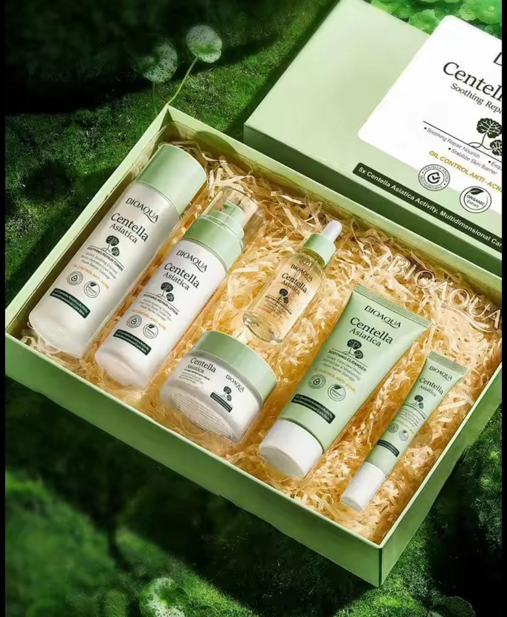 Kit Bioaqua Centella Asiatica - Ideal para Piel Grasa y Acné
