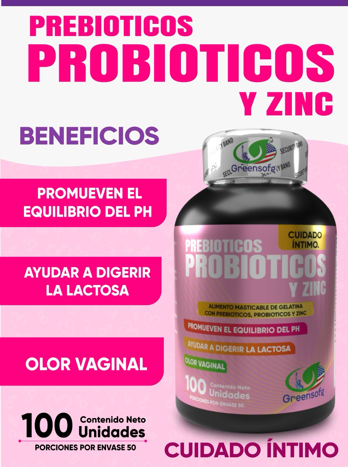 Tu equilibrio empieza aquí - Probioticos - Prebioticos y Zinc.