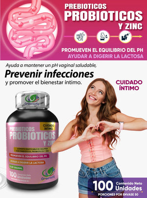 Tu equilibrio empieza aquí - Probioticos - Prebioticos y Zinc.